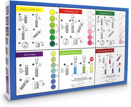 NT Labs Pond Lab Multi Test Kit (Up to 200 Tests) | All-in-One Pond Water Test Kit. Tests for Ammonia, Nitrite, Nitrate, pH, General Hardness (GH) & Carbonate Hardness (KH).